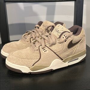 Nike Air Flight Tan and Dark Brown Sneakers